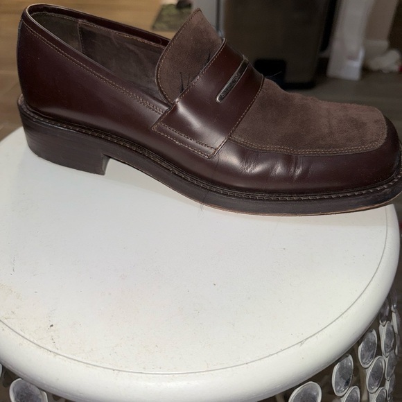 KENNETH COLE BROWN LEATHER/SUEDE MENS DRESS SHOES SIZE 10 - Picture 2 of 15